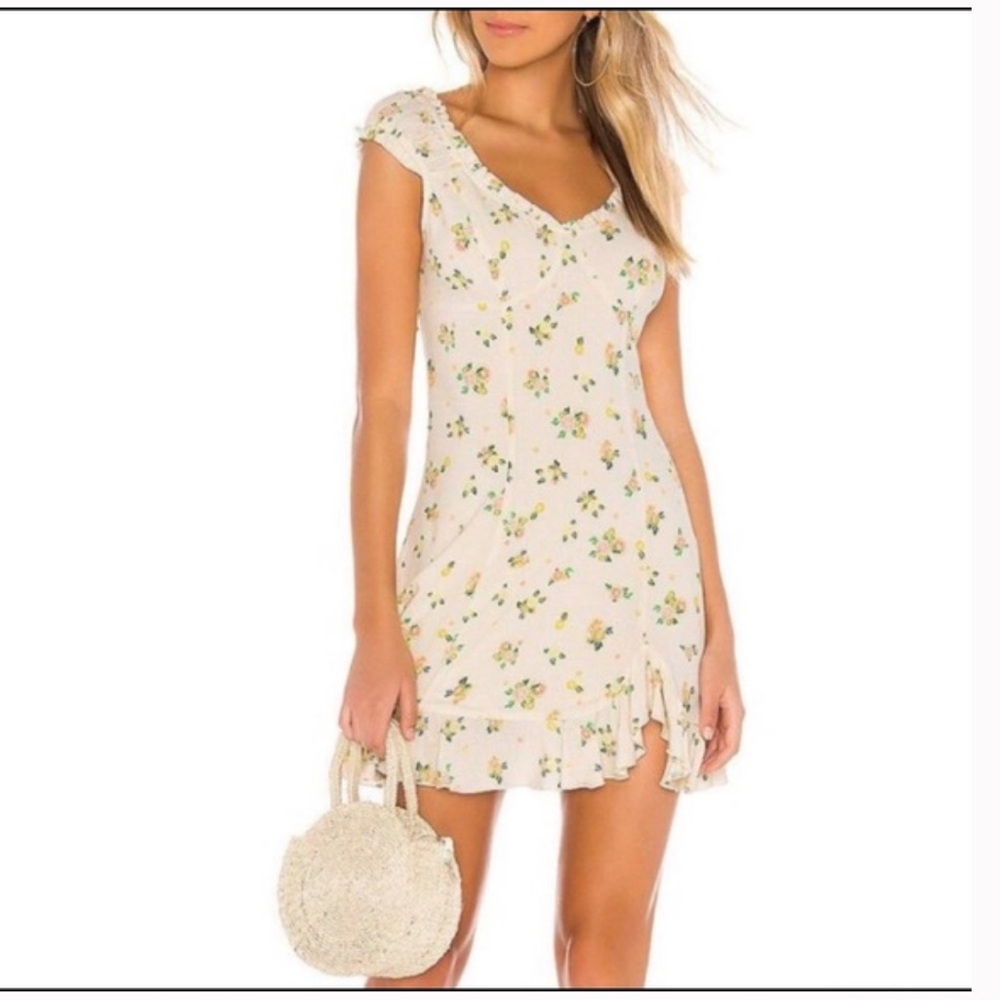 Free People Floral Ruffle Dress